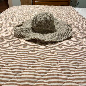 woven floppy beach hat